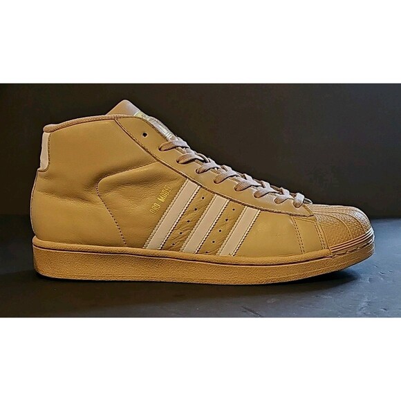 Adidas Originals Pro Model Men's Shoes Sz 10.5 Tumbleweed Khaki Hard Clam Toe - Picture 5 of 14